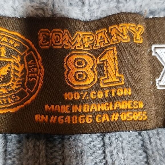 Company 81 Youth Boys Sweater Grey Long Sleeve V-Neck Size XL 100% Cotton - Picture 6 of 8